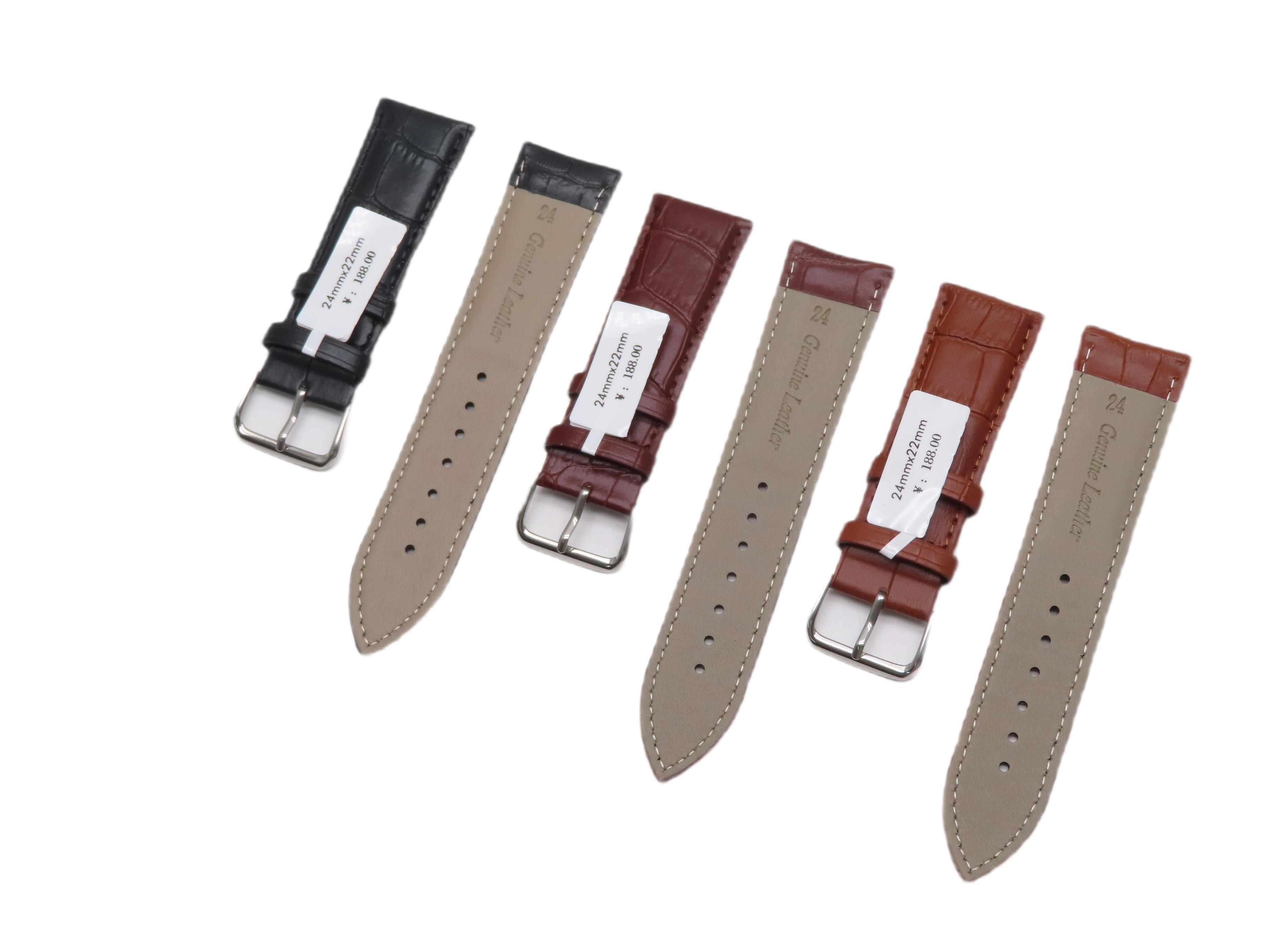 lEATHER WATCH STRAP WITH BRISTLE PACKING